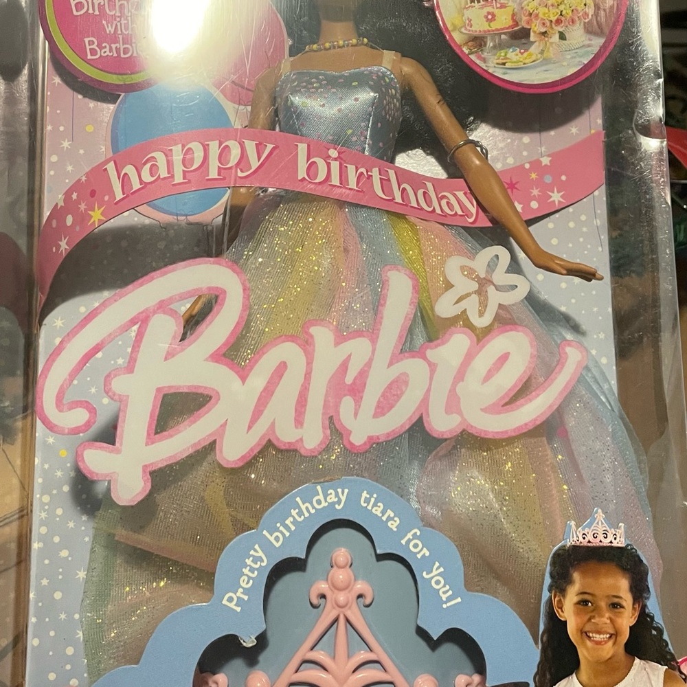 Barbie Happy Birthday Doll with Pink and Blue Dress